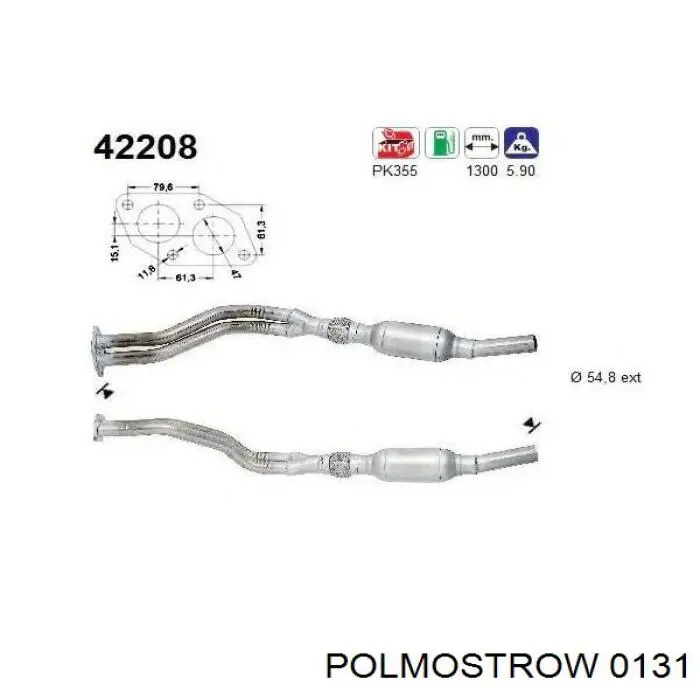 0131 Polmostrow Tłumik, tylna część