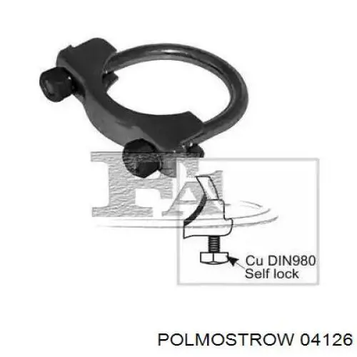 Tłumik, tylna część 4126 Polmostrow