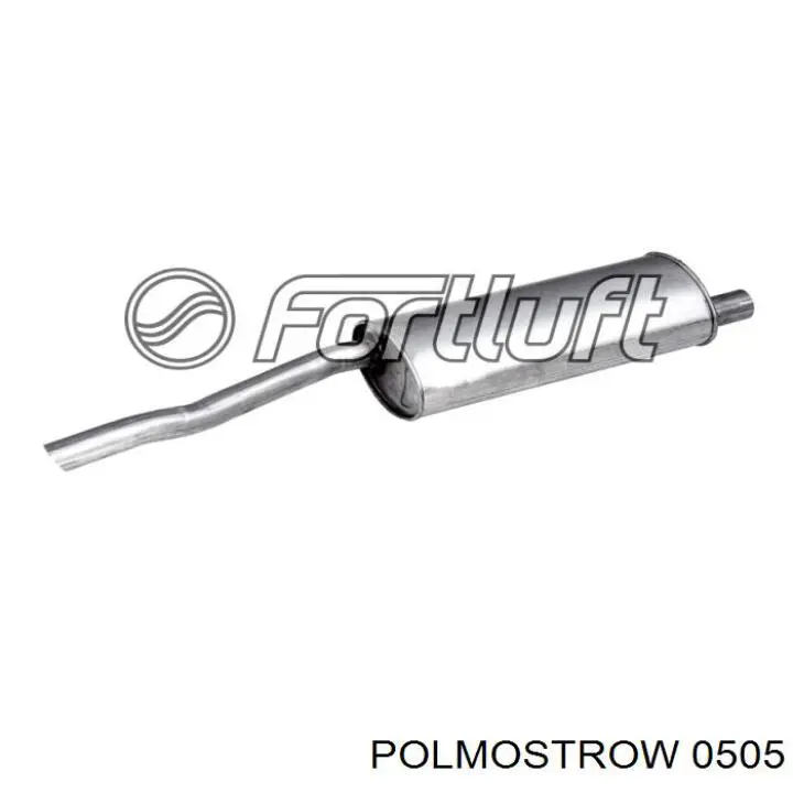 Do koszyka 96180144 General Motors Tłumik, tylna część