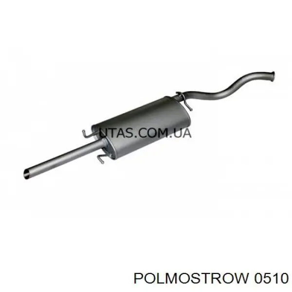 0510 Polmostrow Tłumik, tylna część
