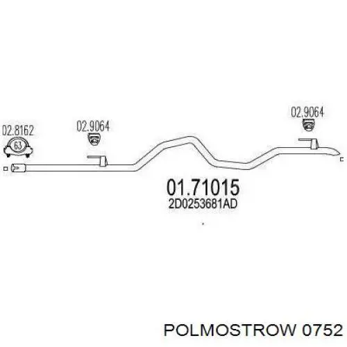 Tłumik, tylna część do Ford Transit III V