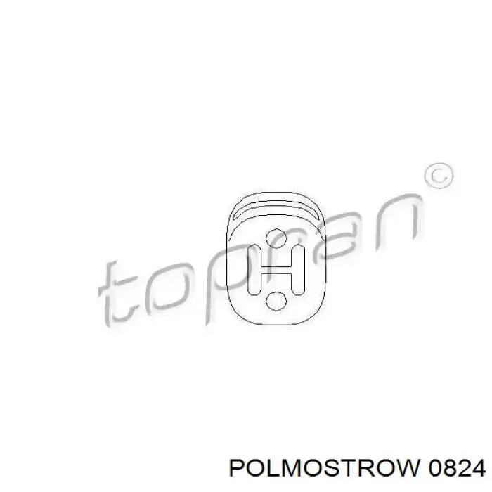 0824 Polmostrow Tłumik, tylna część