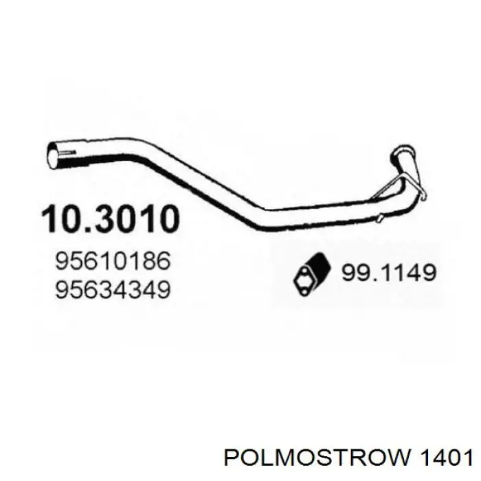 Tłumik, tylna część do Mitsubishi Lancer IX CSA