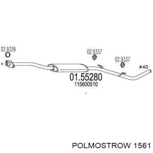 Tłumik, tylna część Polmostrow 1561 cena, od 73,96 USD
