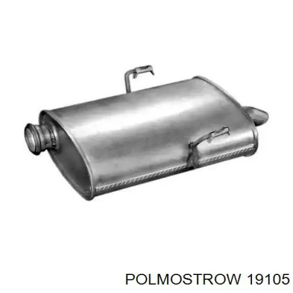 19105 Polmostrow Tłumik, tylna część