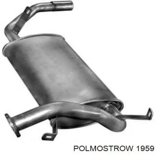 Tłumik, tylna część Bosal 190235 cena, od 74,22 USD