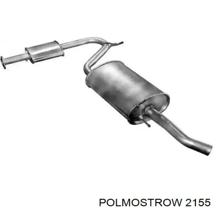 Do koszyka 8200276013 Renault (RVI) Tłumik, tylna część