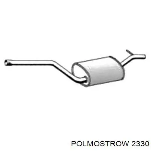 Tłumik, tylna część Seat Altea XL (5P5, 5P8)