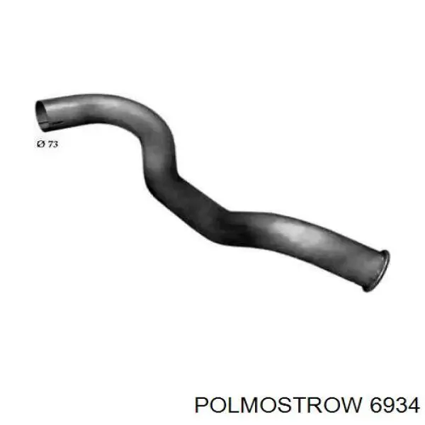 6934 Polmostrow Tłumik, tylna część