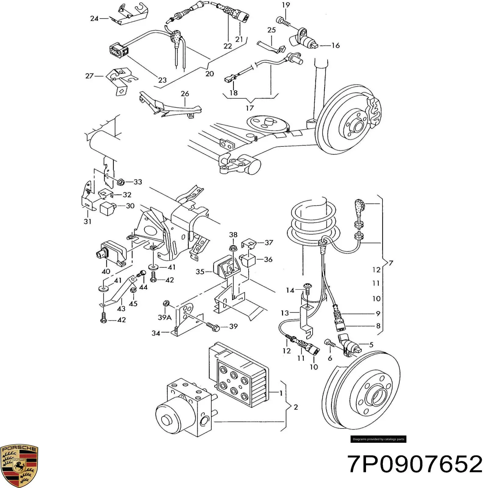 7P0907652 Porsche czujnik przyśpieszenia poprzecznego (esp)