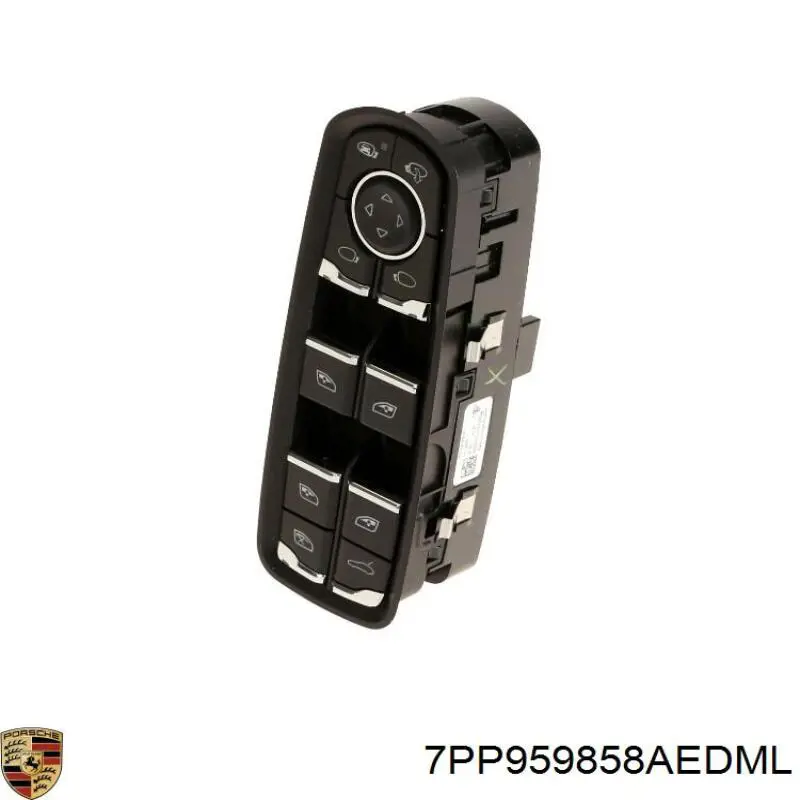 Panel przyciskowy sterowania podnośnikiem szyby przedni lewy Porsche 7PP959858AEDML cena, od 53,04 USD