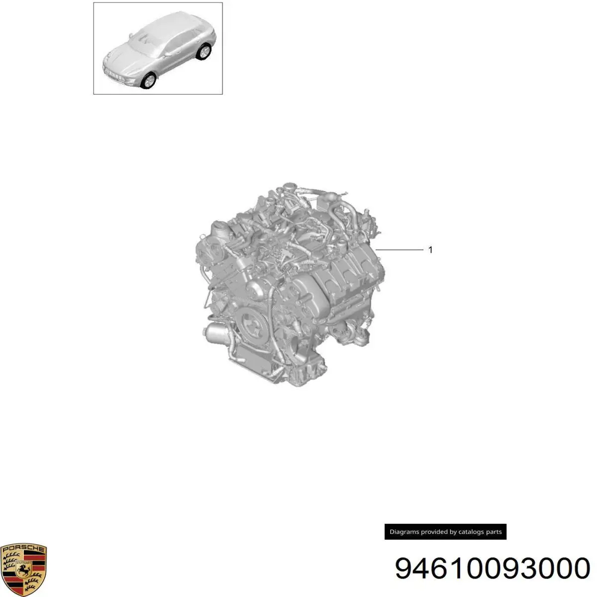 Silnik w komplecie do Porsche MACAN S 95B