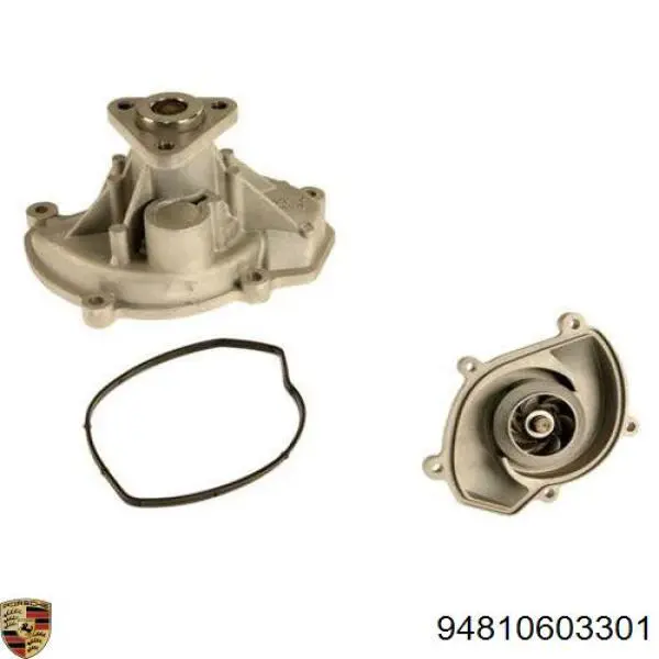 Do koszyka 94810603301 Porsche Pompa chłodząca wodna