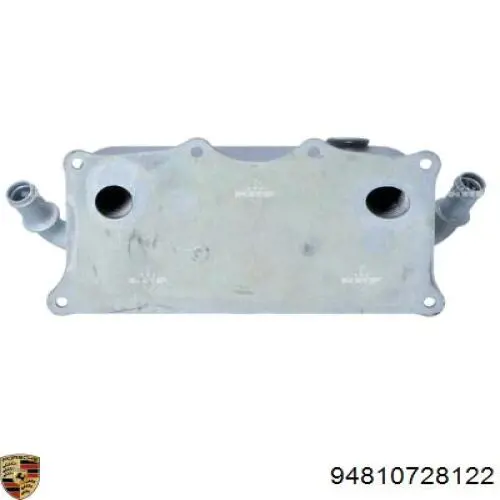 Do koszyka 94810728122 Porsche Chłodnica oleju, pod filtrem