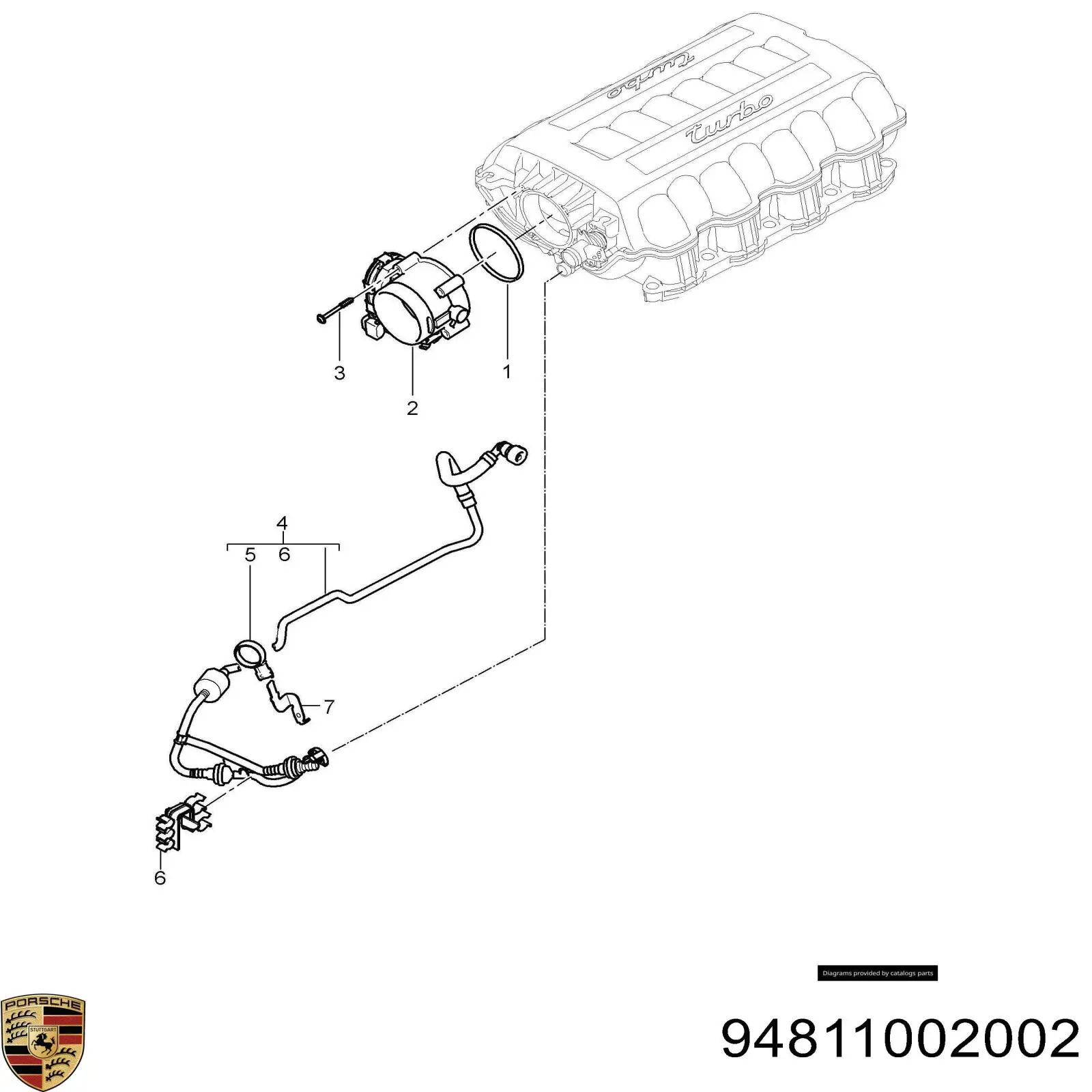 Króciec wentylacji kadłuba (separatora oleju) Porsche Cayenne SUV (955) (2002 - 2010) cena, od 391,21 USD