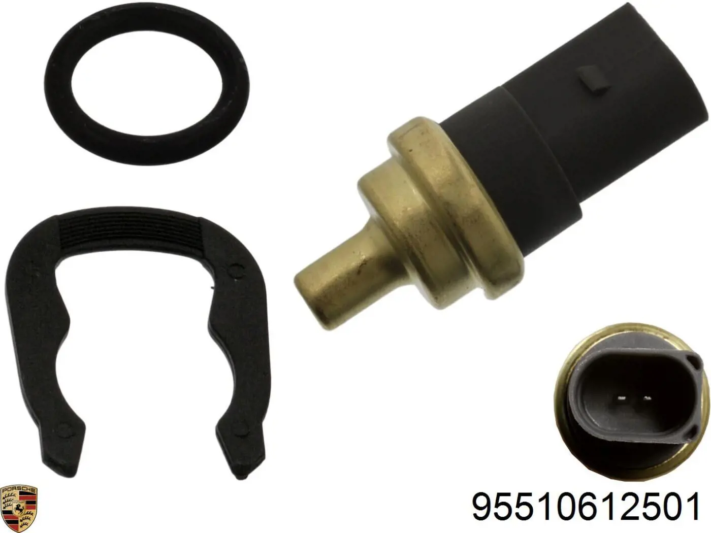 Czujnik temperatury płynu chłodzącego Porsche 95510612501