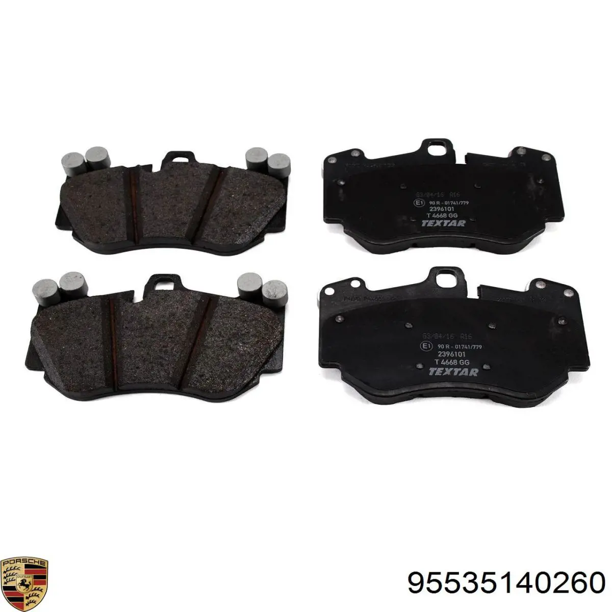 Tarcza hamulcowa przednia 95535140260 Porsche