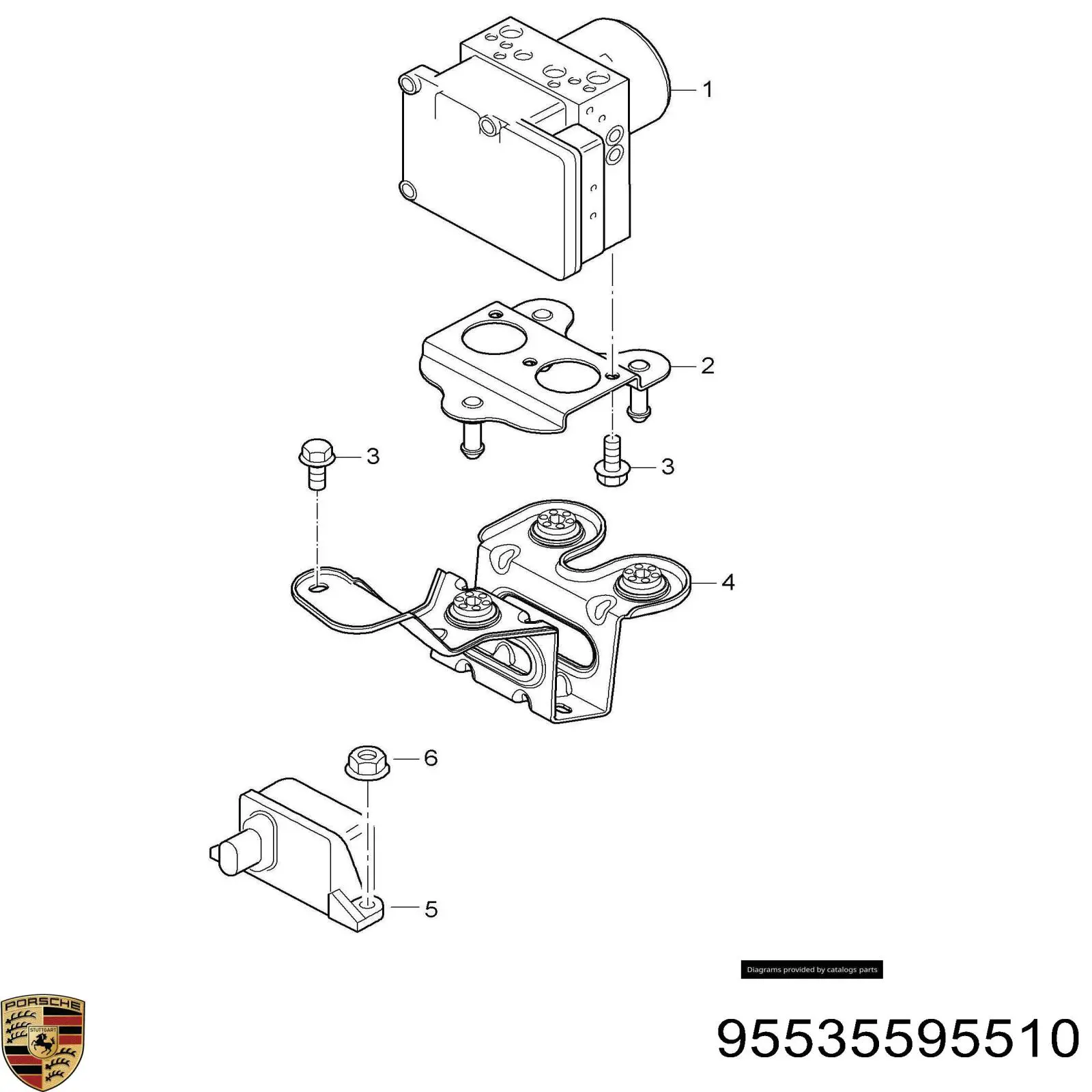 Sterownik ABS  hydrauliczny do Porsche Cayenne  955
