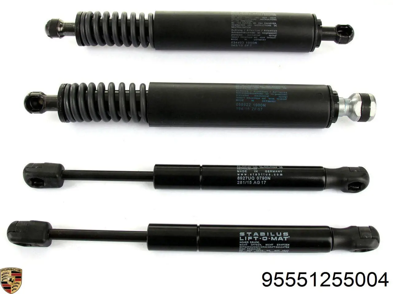 95551255004 Porsche Amortyzator klapy bagażnika (3/5 drzwi-tylnych)