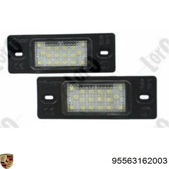 Lampa oświetlenia tylnej tablicy rejestracyjnej Porsche 95563162003 cena, od 27,10 USD