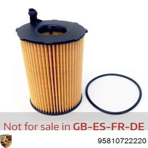 Do koszyka 95810722220 Porsche Filtr oleju