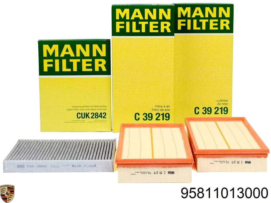 Filtr powietrza 95811013000 Porsche