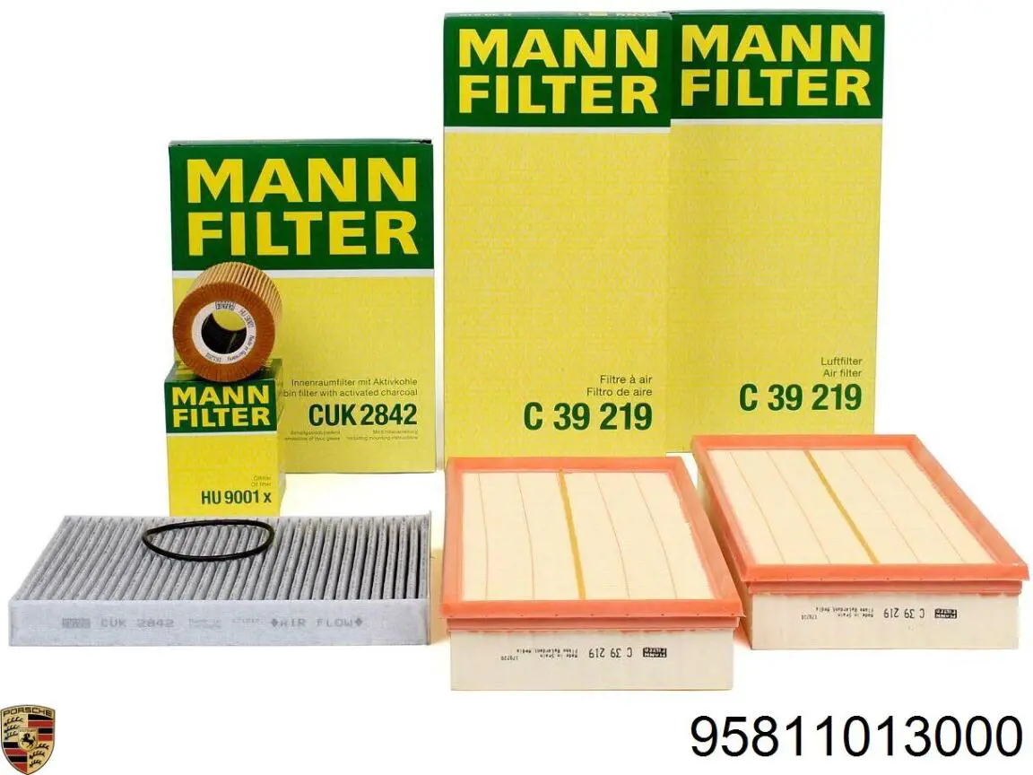 Filtr powietrza Porsche 95811013000 cena, od 23,95 USD