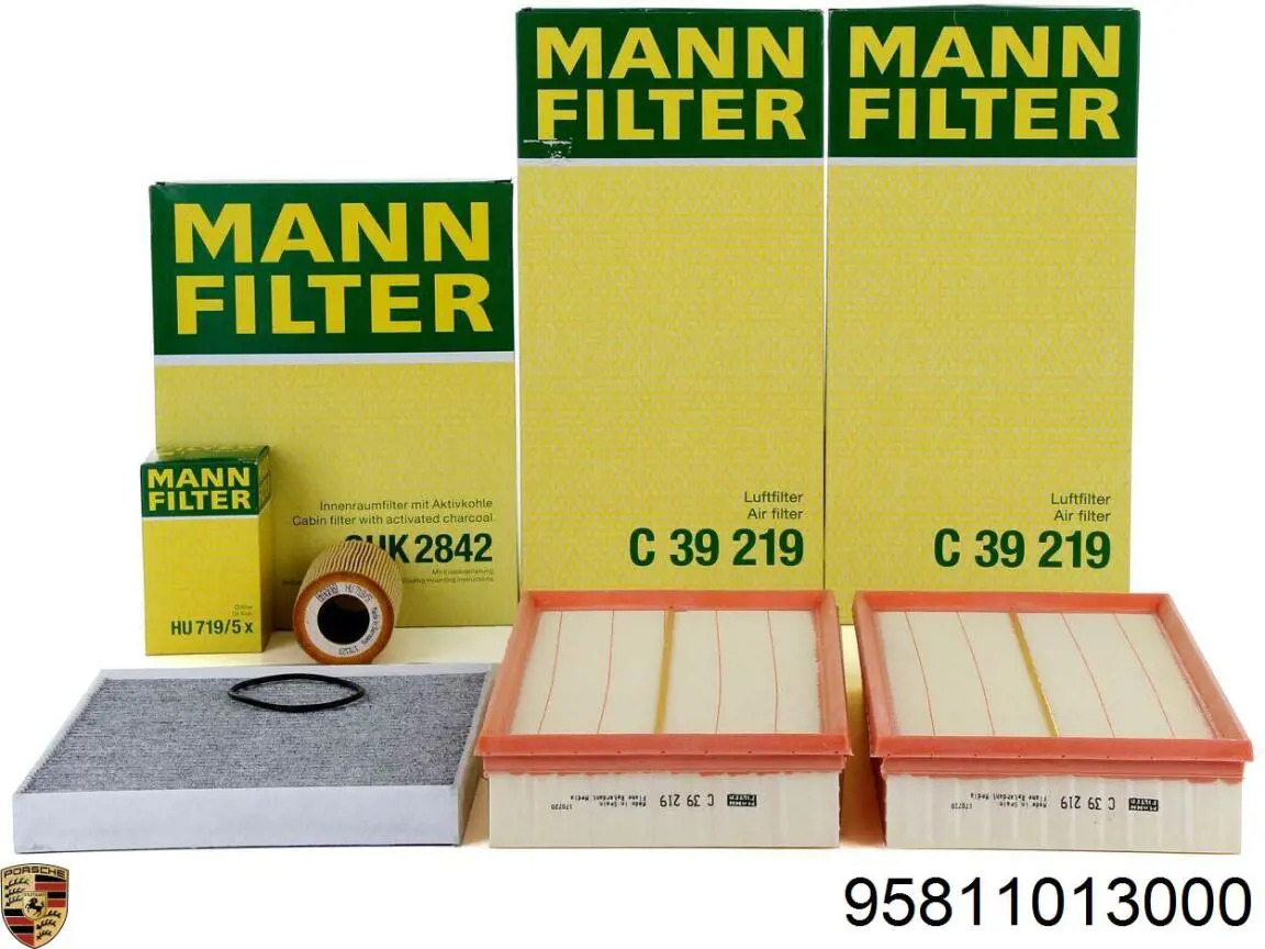 Do koszyka 95811013000 Porsche Filtr powietrza