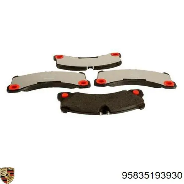 Klocki hamulcowe przednie tarczowe Porsche 95835193930 cena, od 60,14 USD