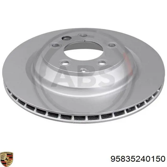 95835240150 Porsche Tarcza hamulcowa tylna