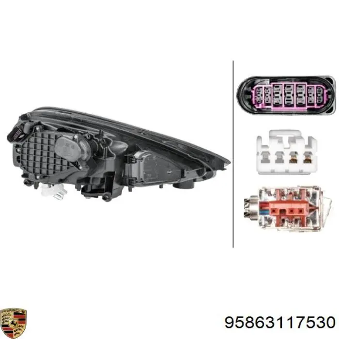 Do koszyka ZPR111717L Signeda Reflektor lewy