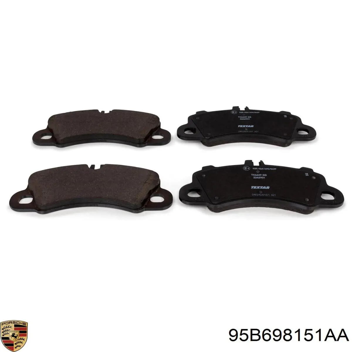 Klocki hamulcowe przednie tarczowe Porsche 95B698151AA cena, od 77,13 USD