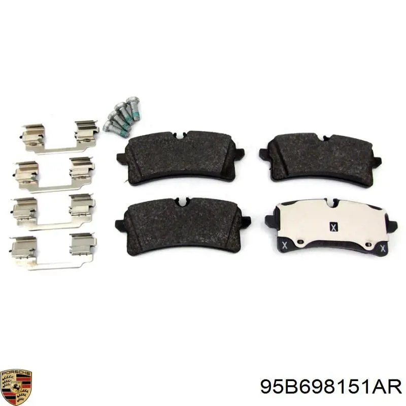 Klocki hamulcowe przednie tarczowe Porsche 95B698151AR cena, od 78,26 USD
