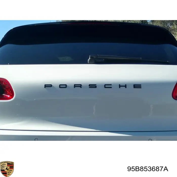 Emblemat na klapę bagaznika (znaczek firmowy) Porsche MACAN S SUV (95B) (2014 - 2026) cena, od 198,26 USD