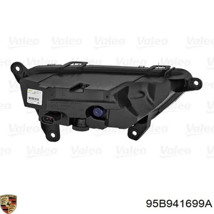 95B941699A Porsche lampa przeciwmgielna lewa
