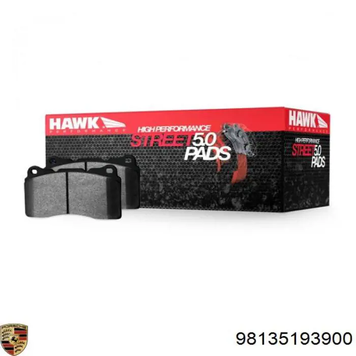 Klocki hamulcowe przednie tarczowe Porsche 98135193900 cena, od 69,25 USD