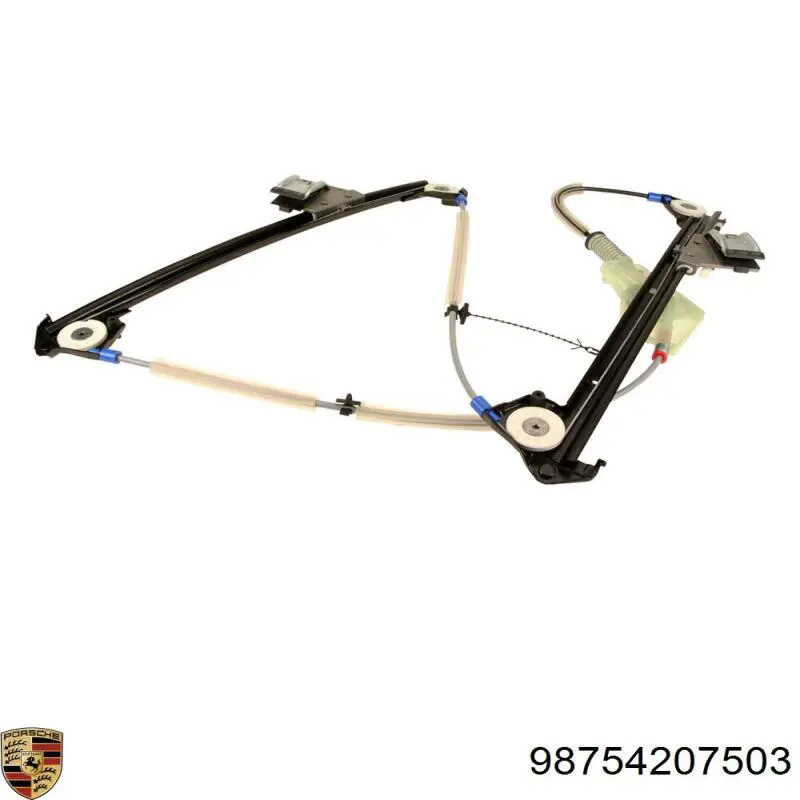 Mechanizm podnoszenia szyby drzwi przednich lewych do Porsche 911 Targa 997