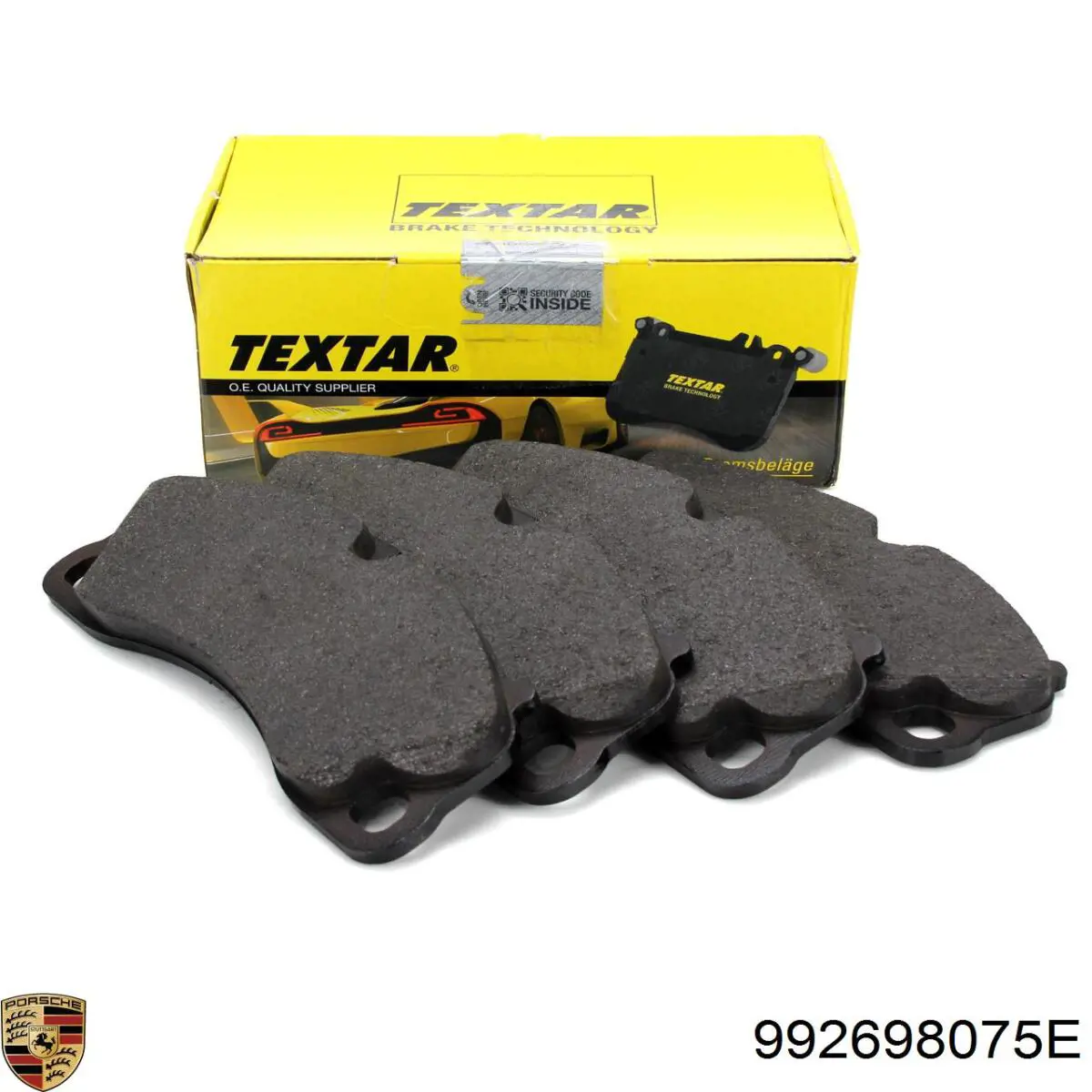 Do koszyka 992698075E Porsche Klocki hamulcowe przednie tarczowe
