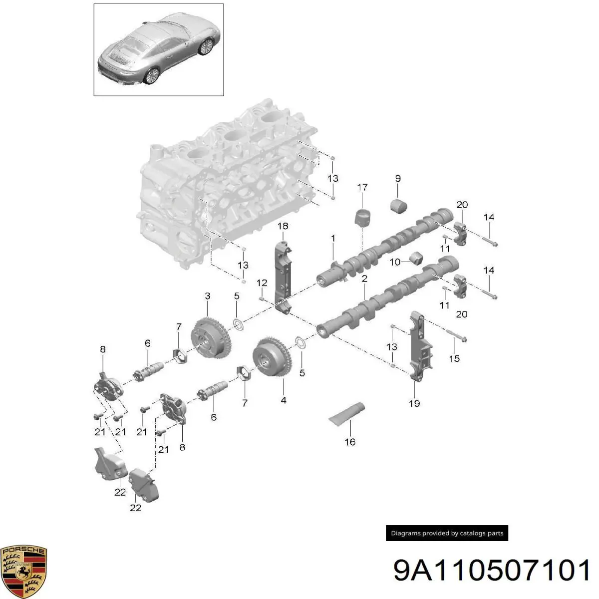 Kompensator hydrauliczny (popychacz hydrauliczny), popychacz zaworu Porsche Cayenne II SUV (92A) (2010 - 2026) cena, od 138,11 USD