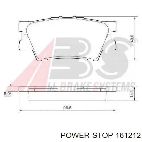 Okładziny (klocki) do hamulców tarczowych tylne Power Stop 161212 cena, od 19,82 USD