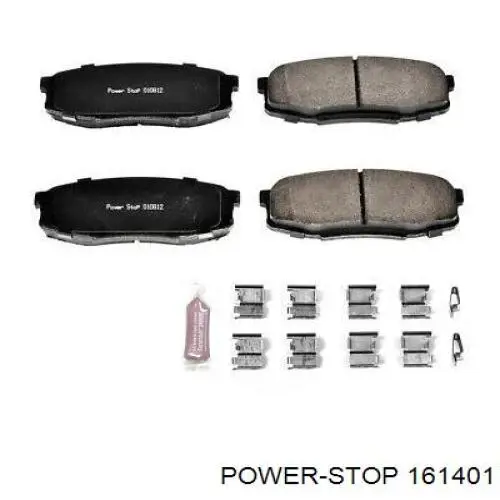 Klocki hamulcowe przednie tarczowe 161401 Power Stop