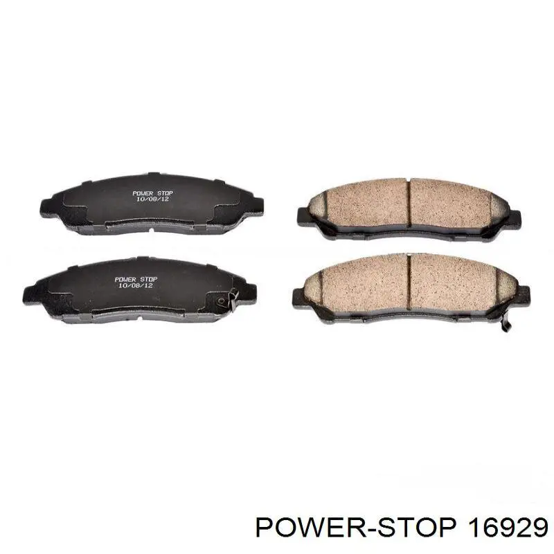 Klocki hamulcowe przednie tarczowe 16929 Power Stop