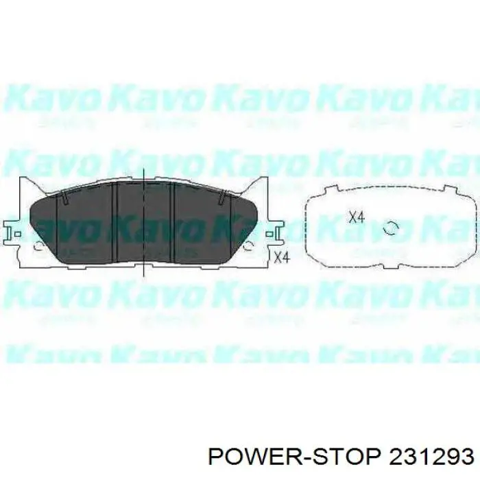 Klocki hamulcowe przednie tarczowe 231293 Power Stop