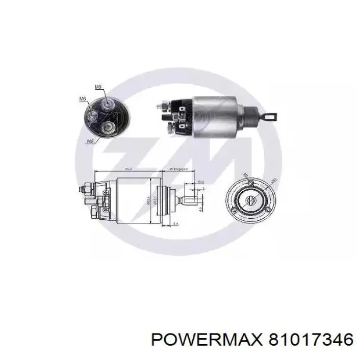 Elektromagnes rozrusznika 0011526510 Mercedes