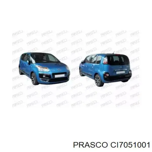 Zderzak przedni Citroen C3 Picasso minivan (SH) (2009 - 2026) cena, od 248,04 USD