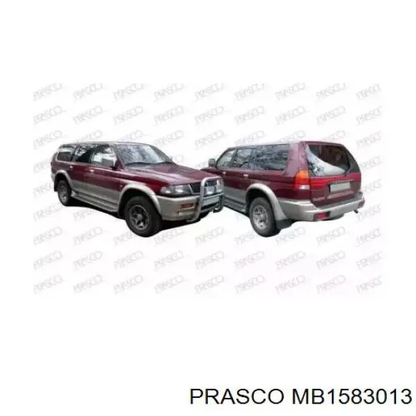 Do koszyka Błotnik przedni prawy Mitsubishi Montero SPORT K8, K9