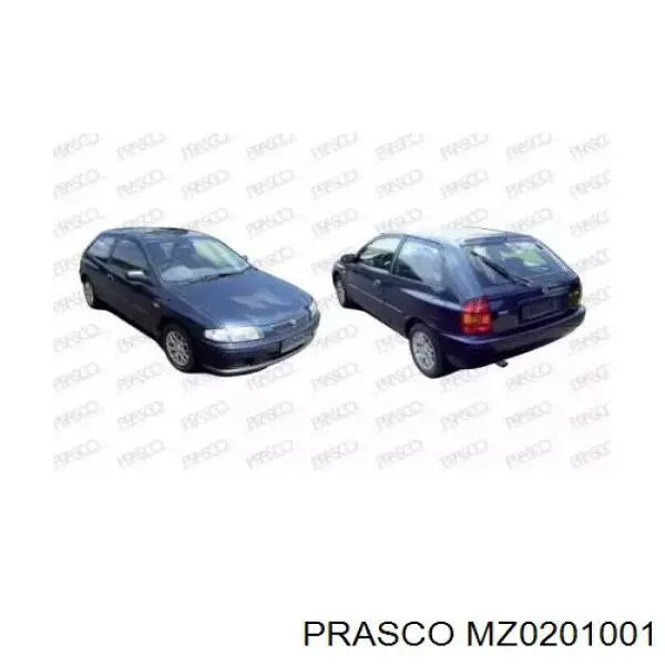 Zderzak przedni Prasco MZ0201001 cena, od 309,23 USD