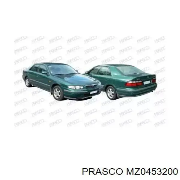  Osłona chłodnicy kompletna (panel mocowania reflektorów) Mazda 626 5