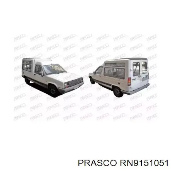 Do koszyka 7700760880 Renault (RVI) Zderzak tylny
