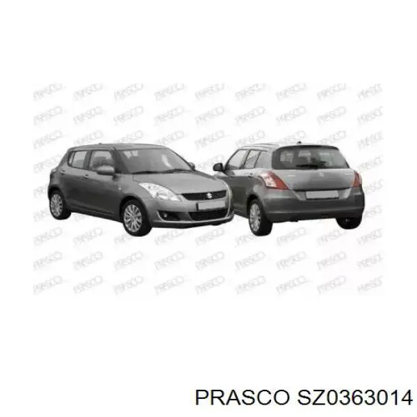  Błotnik przedni lewy Suzuki Swift 4